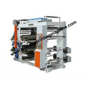Флексографичеcкая четырехкрасочная печатная машина ярусного построения