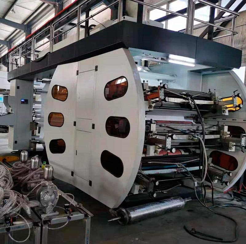 Central Drum Flexo Printing Machine (150-180m/min) 